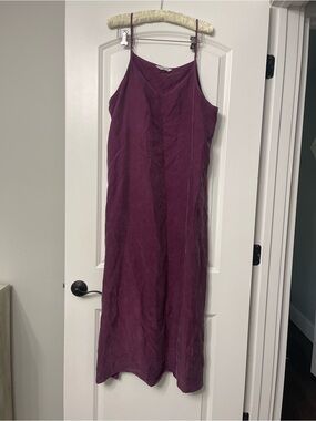 Boho Point Suede Aline Slip Dress XL Festival Summer Outfit Maxi